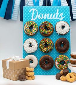 img 3 attached to Blue Dot Donut Wall Display Stand For Gender Reveal, Birthday Or Baby Shower Party Decorations - RELODECOR Board Supplies.