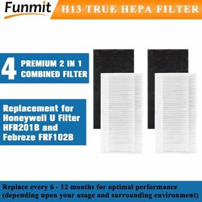 img 3 attached to Get Clean Air At Home: 4 Pack Febreze & Honeywell Replacement Filters For FHT/HHT Series Purifiers