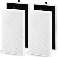 get clean air at home: 4 pack febreze & honeywell replacement filters for fht/hht series purifiers logo