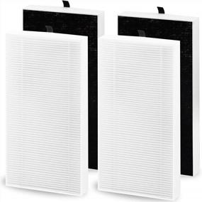 img 4 attached to Get Clean Air At Home: 4 Pack Febreze & Honeywell Replacement Filters For FHT/HHT Series Purifiers