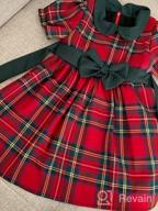 img 1 attached to Toddler Baby Girl Plaid Dress Cute Christmas Party Dress For Girls review by Eddie Orrell
