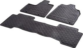 img 1 attached to 🚗 2003-2004 Honda Pilot All Season Mats: Superior Protection for Every Season