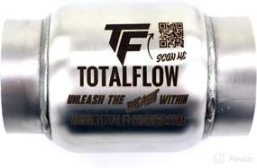 img 3 attached to 🔊 TOTALFLOW 643 Mini Muffler 409SS: Round Width, 4" Body, 6" Length. Inner Inlet - 2.25", Outer Outlet - 3.25" Diameter