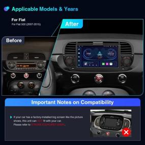 img 2 attached to XTRONS Single Din Car Stereo Android 11 Автомобильный радиоплеер 7-дюймовый сенсорный экран GPS-навигация 1 Din Bluetooth Головное устройство Встроенный DSP Car Play Android Auto Поддержка резервной камеры OBD2 DVR для Fiat 500