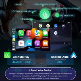 img 1 attached to XTRONS Single Din Car Stereo Android 11 Автомобильный радиоплеер 7-дюймовый сенсорный экран GPS-навигация 1 Din Bluetooth Головное устройство Встроенный DSP Car Play Android Auto Поддержка резервной камеры OBD2 DVR для Fiat 500
