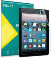 zoegaa anti-blue light screen protector for amazon fire hd 10 tablet 10.1" (7th / 9th generation, 2017/2019 release) and fire hd 10 kids edition, (not for 11th generation 2021 release) pet film logo