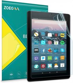 img 4 attached to ZOEGAA Anti-Blue Light Screen Protector For Amazon Fire HD 10 Tablet 10.1" (7Th / 9Th Generation, 2017/2019 Release) And Fire HD 10 Kids Edition, (Not For 11Th Generation 2021 Release) PET Film