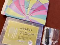 img 1 attached to Saviland Soft Gel Nail Tip Almond - Complete Kit For A Perfect Salon-Quality Look review by Roberto Tucker
