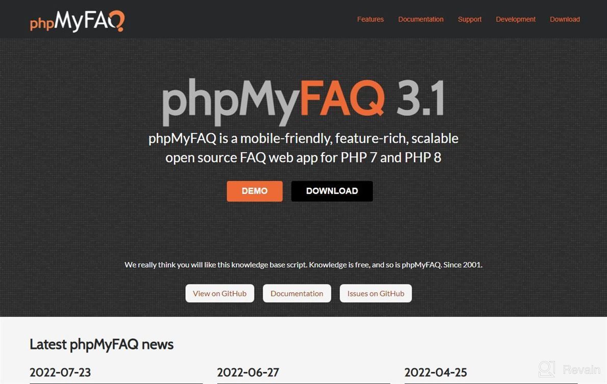 img 1 attached to phpMyFAQ review by Charles Galan