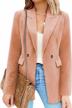 stylish and lightweight plaid blazers for women: shop blencot's button open front jackets in s-2xl sizes logo