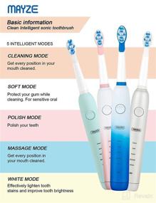 img 1 attached to Premium Rechargeable Toothbrush with Replacement Heads - Waterproof & Effective