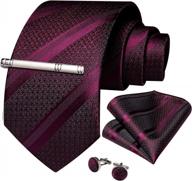 выделитесь и утончитесь с мужским шелковым галстуком в полоску dibangu для официальных мероприятий логотип