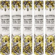 🚽 efficient and convenient: get 5 x poo-pourri before-you-go toilet spray 4ml bottles, original logo