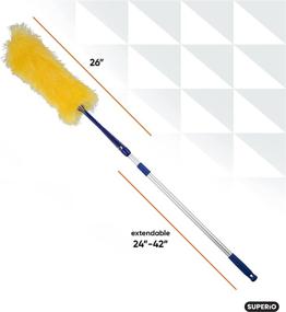 img 3 attached to 🧹 Superio Hand Cleaning Duster: Extendable Aluminum Handle for Effective Household Cleaning