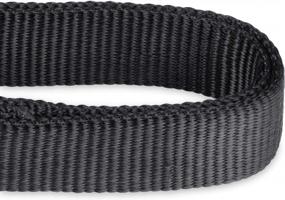 img 3 attached to 6Ft Obsidian Black Adjustable Leash For Medium-Large Dogs: Sturdy Nylon & Soft Neoprene Handle | Hyhug Pets