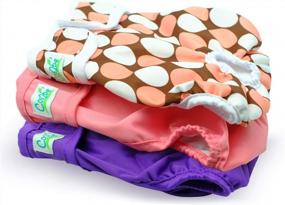 img 4 attached to Cos2Be Female Dogs Diapers Washable Reusable Wraps,Soft & Comfortable Diapers For Small To Middle Dog-Pack Of 3(XS)