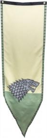 img 1 attached to 🏰 Stark Winterfell Tournament Banner: Game of Thrones Fabric Poster, 19 x 60 inches