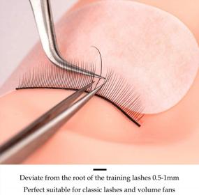 img 1 attached to 20 Pairs LANKIZ Practice Lashes For Eyelash Extension Training - Self-Adhesive Lash Strips Supplies