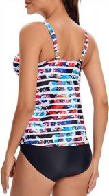 img 2 attached to Plus Size BIKINX Tankini Swimsuits For Women - High Waisted Tummy Control & Sexy Style!