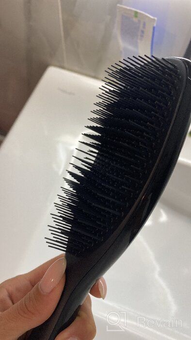 img 1 attached to Large Peach Glow Tangle Teezer Wet Detangler Hairbrush review by Agata Szewczyk ᠌