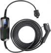 sae j1772 nema14-50 plug portable ev charger cable 220v-240v 20ft cord switchable 16a/24a/32a besenergy level 2 logo