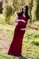 img 1 attached to Stretchy Sleeveless Ruffle Maternity Maxi Dress By Dance Fairy Molliya review by Donna Harvey