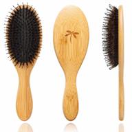 belula boar bristle hair brush: detangle & style any type of hair! логотип