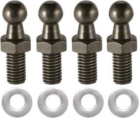 img 4 attached to 💪 Set of 4 Dark Bronze 10MM Ball Stud Joints - 3/8&#34; Thread x 1/2&#34; Long Shank - Perfect Fit for Gas Lift Support Struts