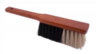 natural counter duster with 2-1/2" head width, wood handle and block - 12" overall length (83213) logo