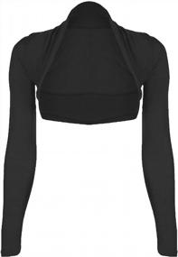 img 1 attached to Stylish Long Sleeve Shrug: WearAll Women'S Bolero Cardigan