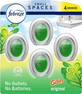 🌬️ febreze small spaces: plug in air freshener alternative for home, gain original scent (4 count) - strong odor eliminator логотип