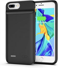 img 4 attached to 5000MAh S-Miphee Charging Case For IPhone 7 Plus/8 Plus - Battery Charger Case For Extended Power