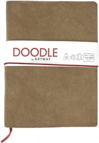 img 3 attached to Artway Doodle: Luxurious Suede Leather Sketchbook With 150Gsm Cartridge Paper For Creativity
