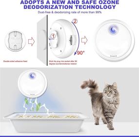 img 1 attached to 🐱 Ultimate Cat Litter Deodorizer: 99% Odor Elimination, Dust-Free & Smart Solution for Litter Boxes, Shoe Boxes, Bathrooms, Wardrobes, Kitchens, Pet Shops (White)