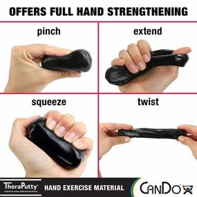 img 3 attached to Улучшите двигательные навыки и силу рук с помощью стандартной пластыря для упражнений CanDo TheraPutty для реабилитации, терапии и снятия стресса
