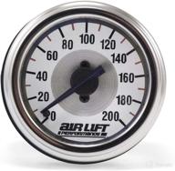 📈 optimize performance with air lift 26227 single needle air gauge - accurate 200-psi pressure measurement logo