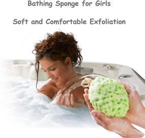 img 1 attached to MYHXQ Exfoliating Multicolor Cleaning Loofahs