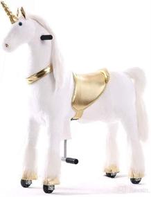 img 4 attached to Gidygo Walking Unicorn Rocking Children Baby & Toddler Toys