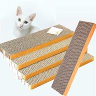 🐱 shiosel cat scratch pads - 5-pack with catnip, slim design for cardboards scratching - effective scratchers for cats logo