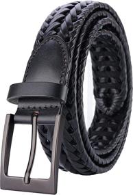 img 4 attached to 👨 Lavemi Leather Braided Belt - Men's Accessory (35 2828 2) - Ideal for Belts