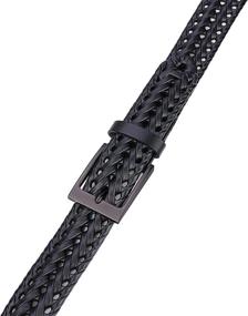 img 2 attached to 👨 Lavemi Leather Braided Belt - Men's Accessory (35 2828 2) - Ideal for Belts