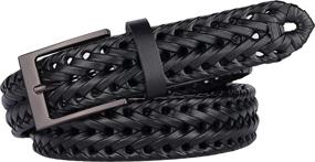 img 3 attached to 👨 Lavemi Leather Braided Belt - Men's Accessory (35 2828 2) - Ideal for Belts