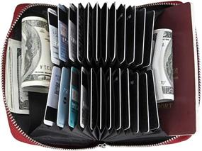 img 1 attached to 👔 Top-Rated Boshiho Men's Leather Organizer: The Best Wallet, Card Case & Money Organizer for Credit Blocking and Accessories