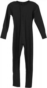 img 2 attached to Kids' Gymnastics And Dance Bodysuit - Full Body, Long Sleeve Unitard For Girls By Aoylisey