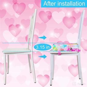 img 2 attached to 🦄 Portable Unicorn Pink Booster Seat for Dining Table - Adjustable Child Chair Cushion for Toddler Kids, Dismountable Highchair Booster with Increased Height