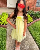 img 1 attached to Chiffon Flower Sleeveless Halter Dress for Girls - Trendy Girls' Clothing review by Jasmine Mcneal