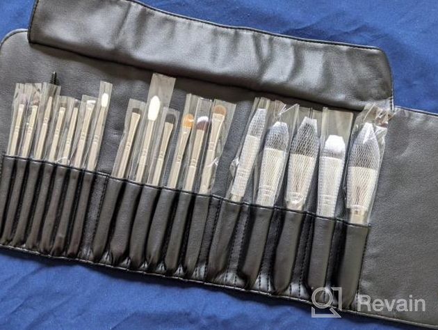 img 1 attached to Eigshow Professional Makeup Brush Set - 18Pcs Grey Brushes For Foundation, Powder, Blush & More! review by Jamie Mousavi