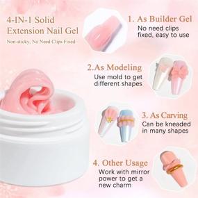 img 2 attached to 15G Nude Mizhse Solid Builder Gel For Nail Sculpture Extension And Non-Sticky Hand Carving Modeling For Professional Nail Art