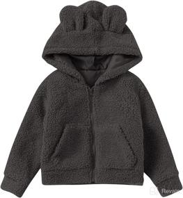 img 4 attached to 🧥 Karlywindow Toddler Fleece Jacket: Cozy Winter Warmth for Boys and Girls