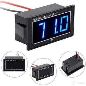 img 3 attached to Waterproof Battery Monitor 12V 24V 36V 48V 60V 72V - Golf Cart LED Digital Volt Meter Battery Meter Gauge Voltage Display DC5-130V - Ideal for Golf Cart Car EZGO Yamaha, Cars, Boats - Voltage Monitor